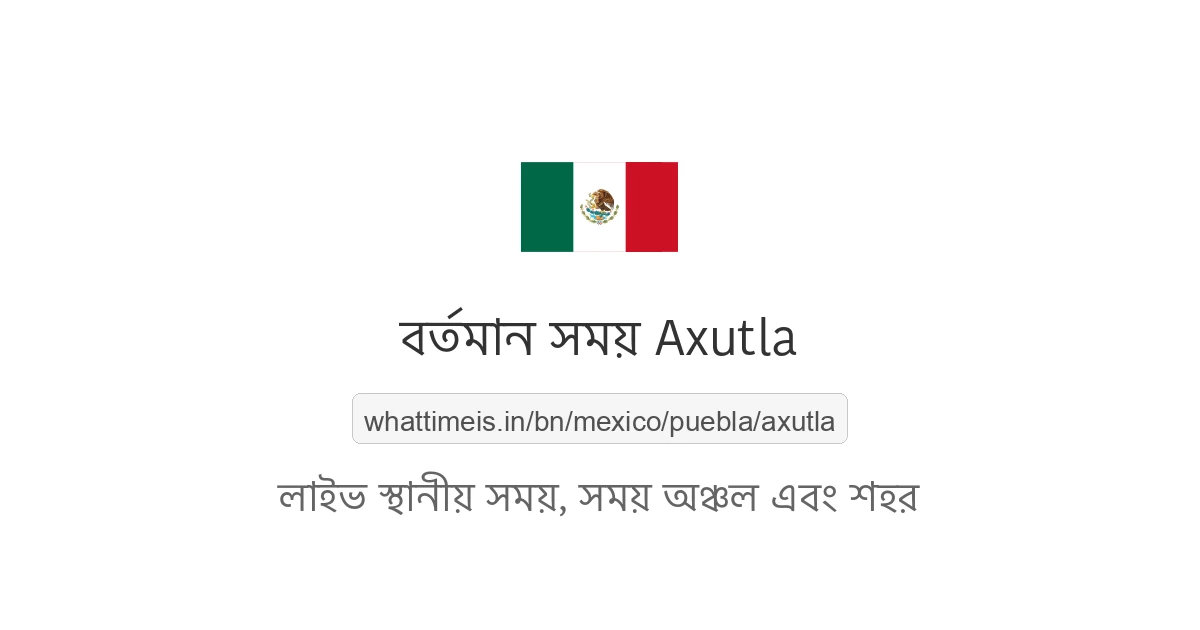 Axutla-এর বর্তমান সময়