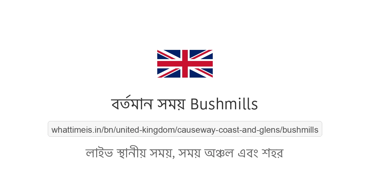 Bushmills-এর বর্তমান সময়
