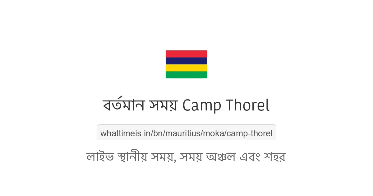 Camp Thorel-এর বর্তমান সময়