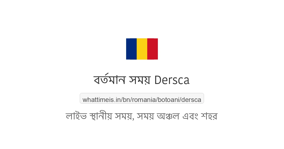 Dersca-এর বর্তমান সময়