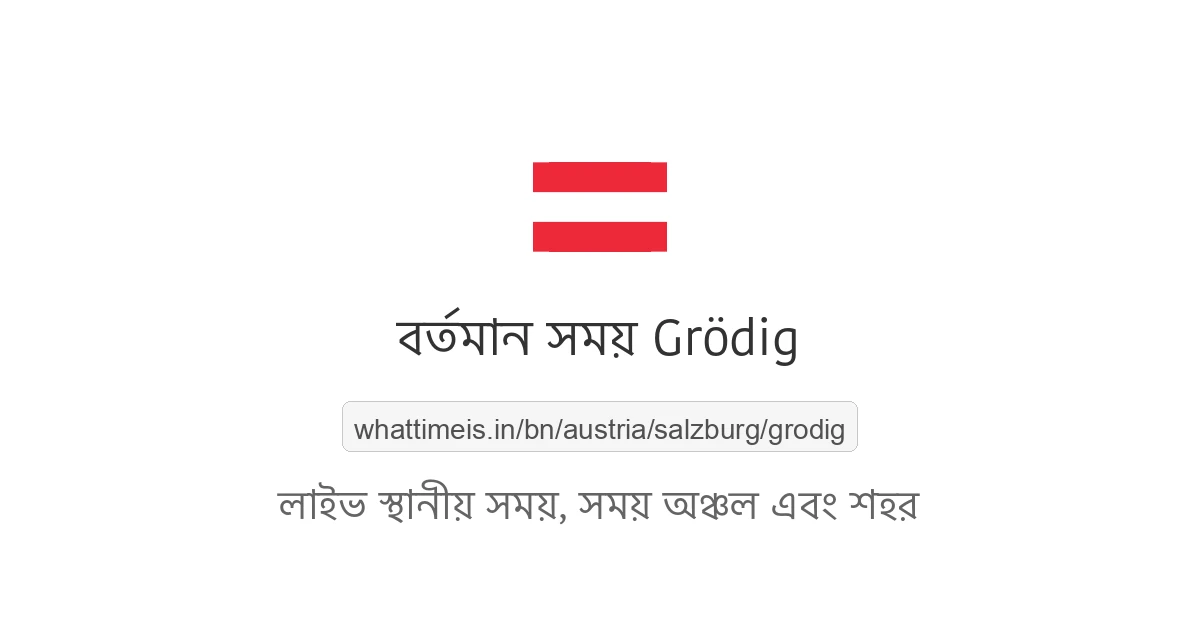 Grödig-এর বর্তমান সময়
