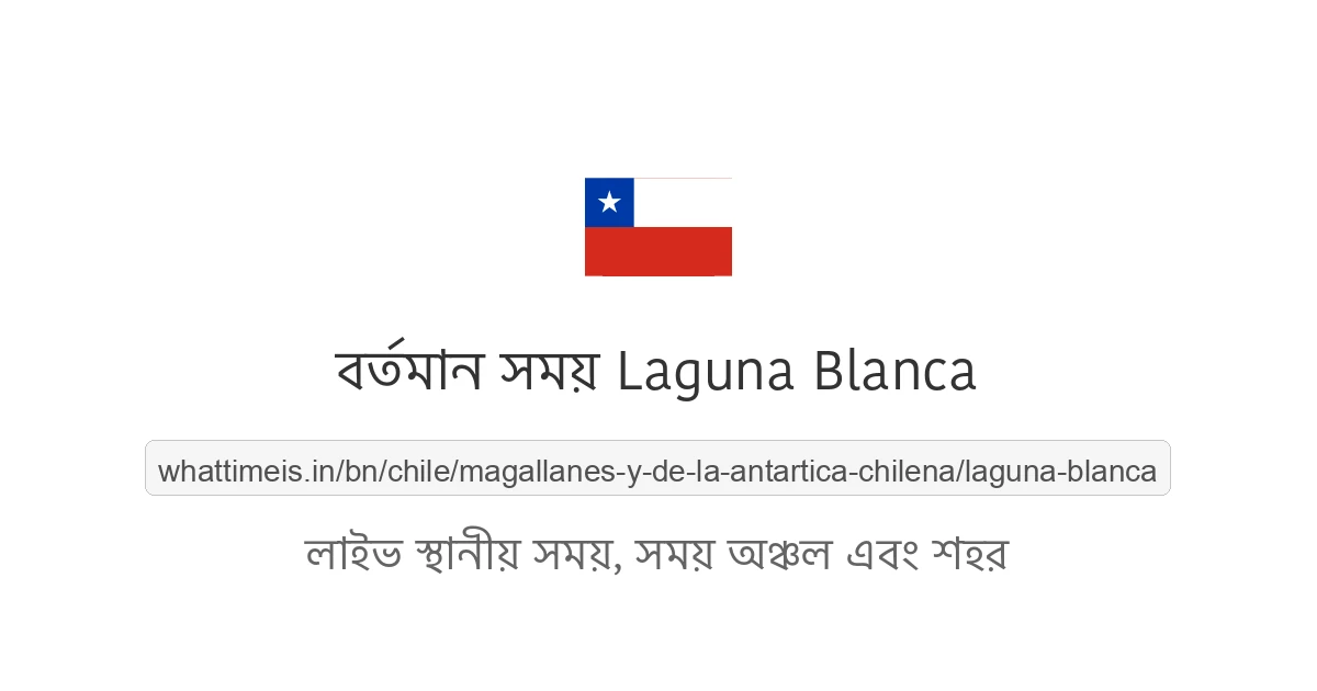 Laguna Blanca-এর বর্তমান সময়