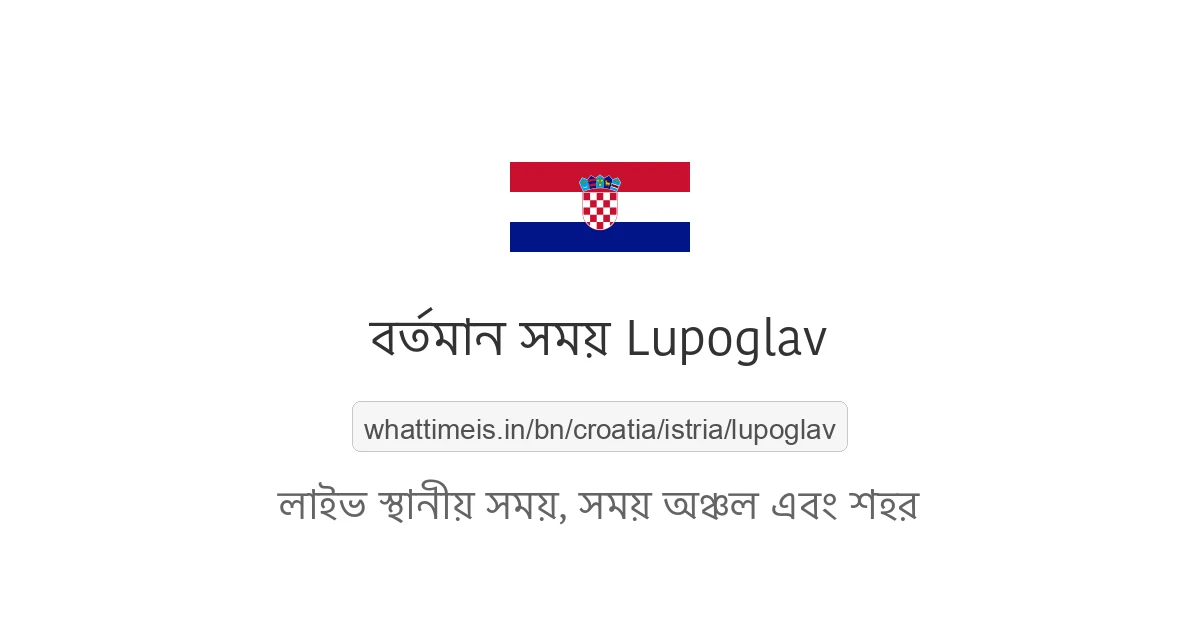 Lupoglav-এর বর্তমান সময়