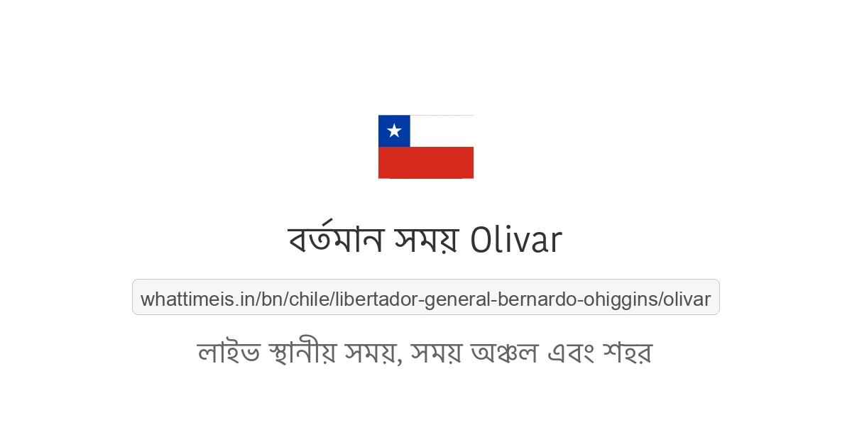 Olivar-এর বর্তমান সময়