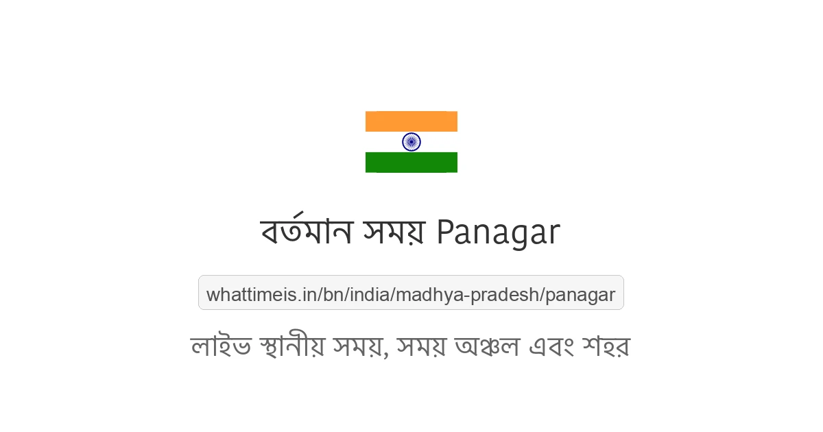 Panagar-এর বর্তমান সময়