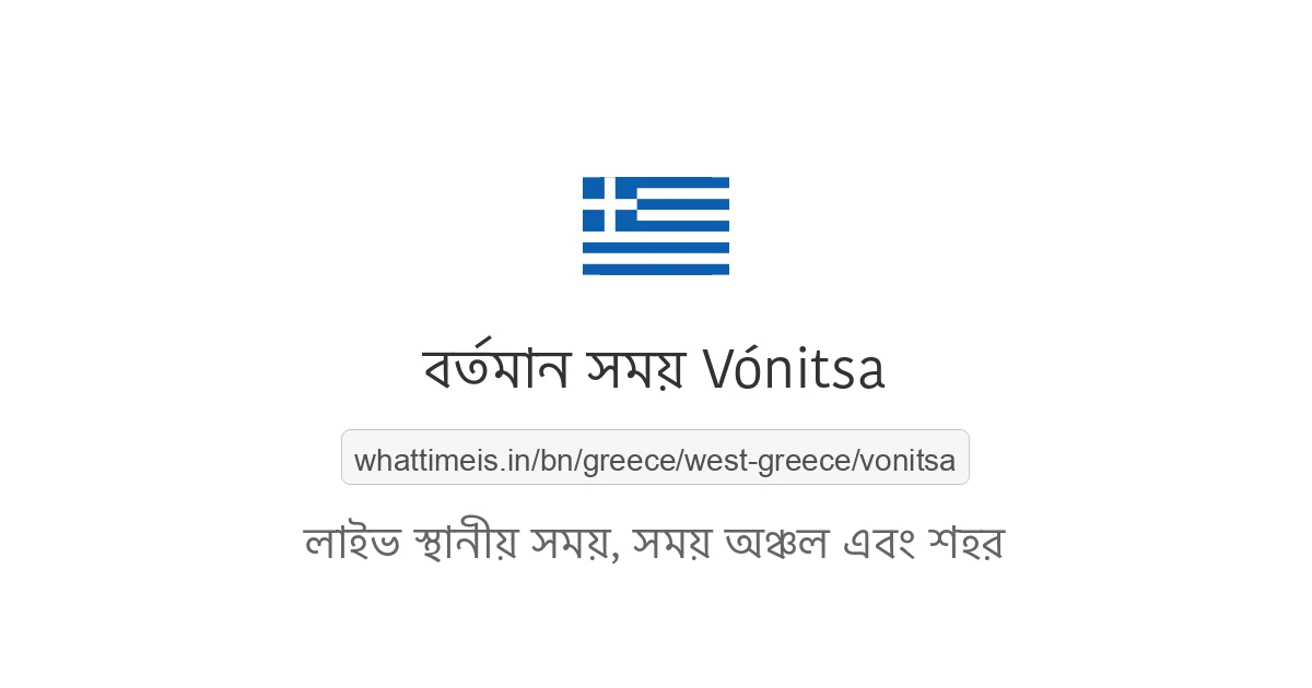 Vónitsa-এর বর্তমান সময়