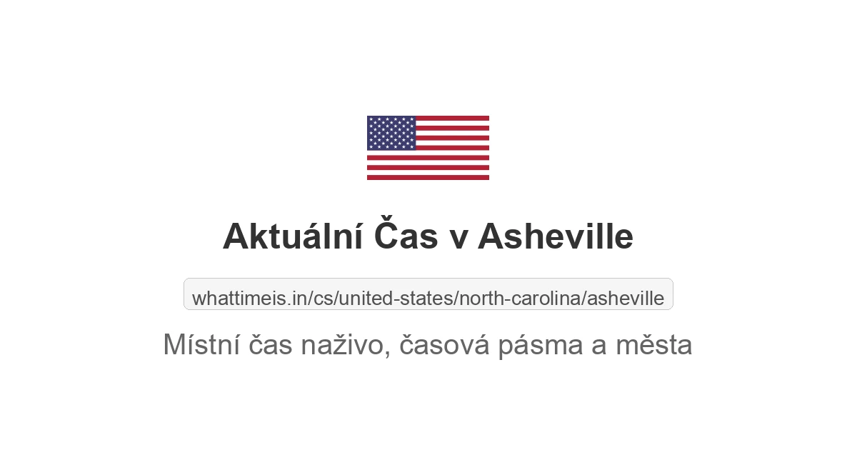 Aktuální čas v Asheville