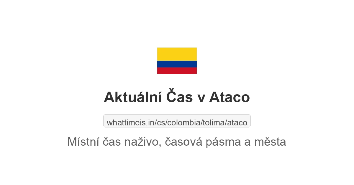 Aktuální čas v Ataco