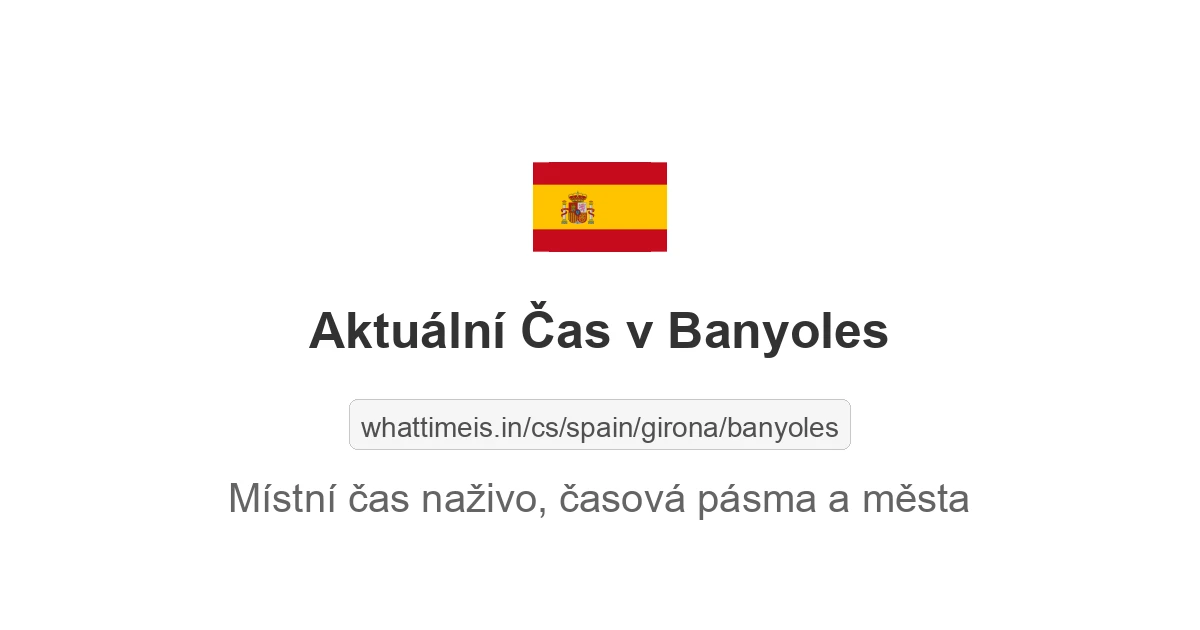 Aktuální čas v Banyoles