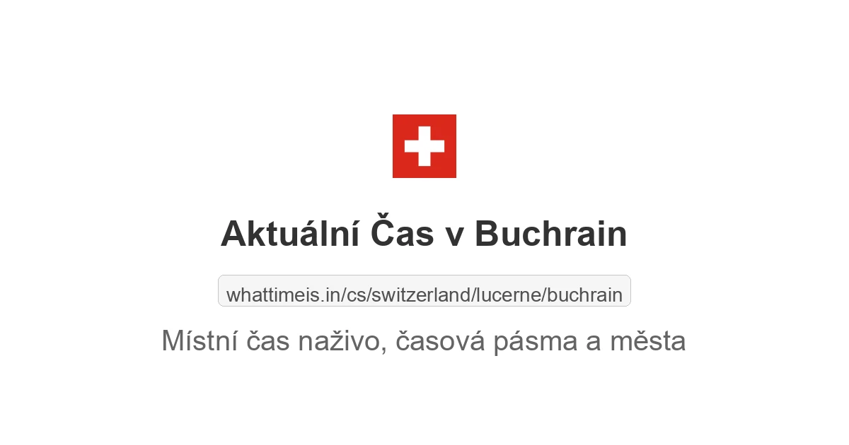 Aktuální čas v Buchrain