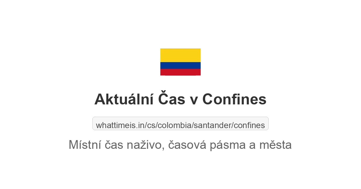 Aktuální čas v Confines