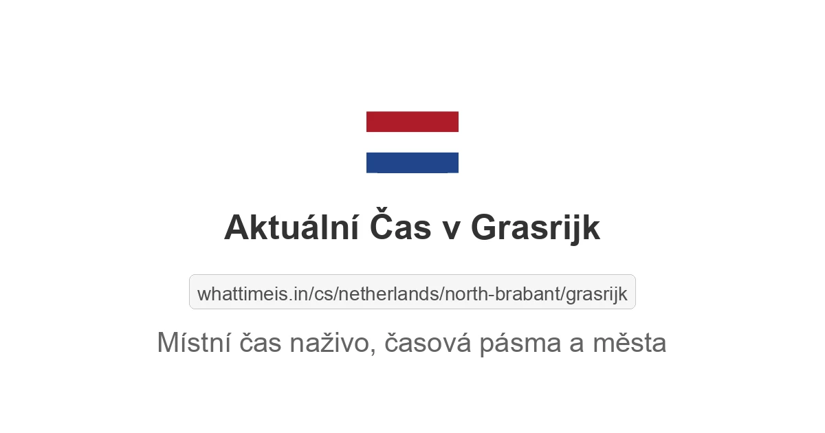 Aktuální čas v Grasrijk