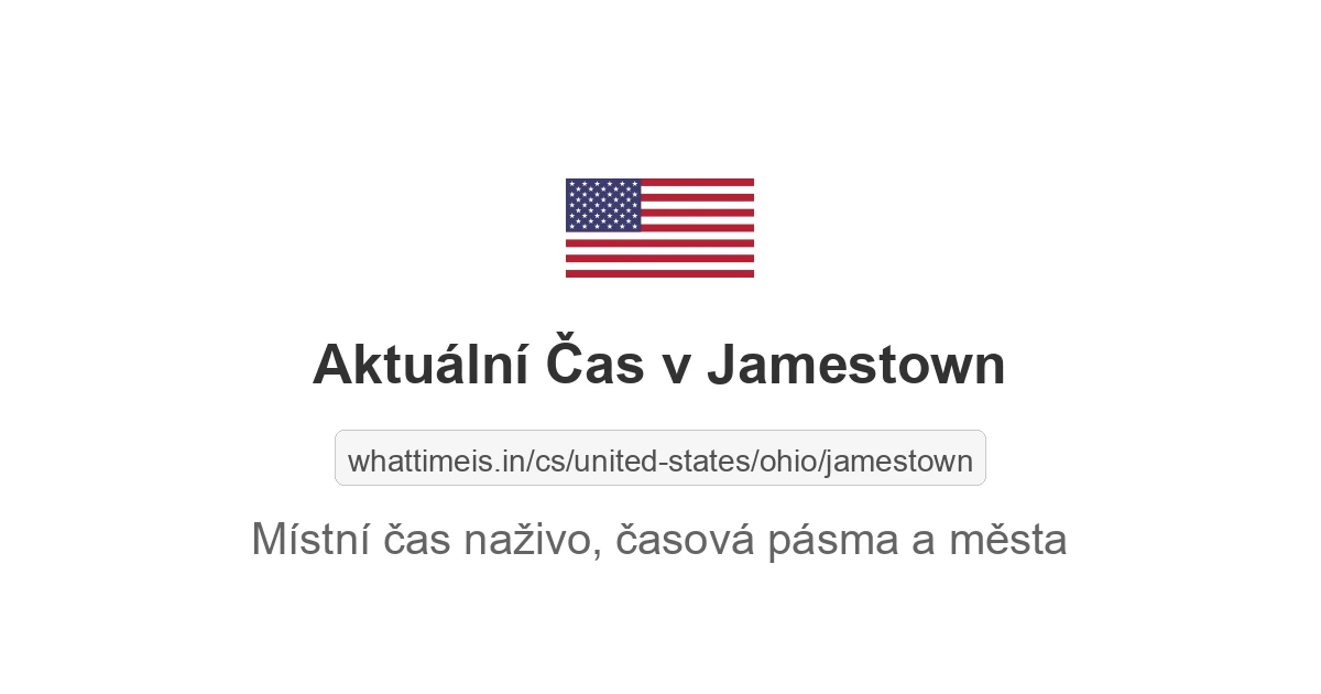 Aktuální čas v Jamestown