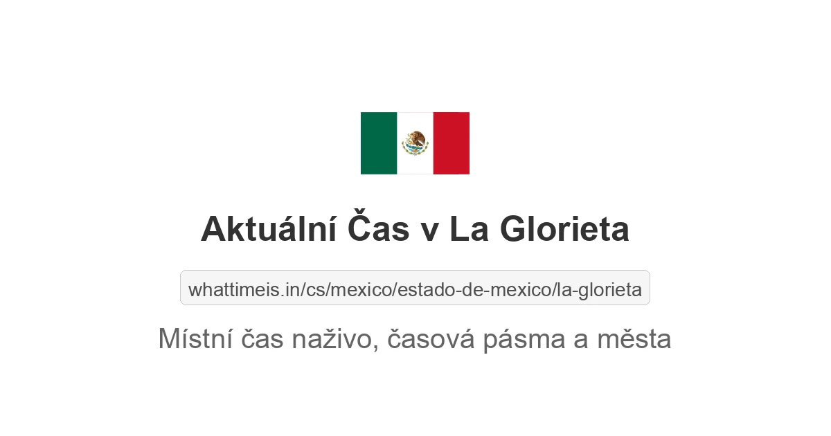 Aktuální čas v La Glorieta