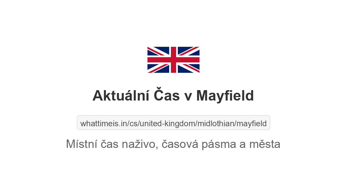 Aktuální čas v Mayfield