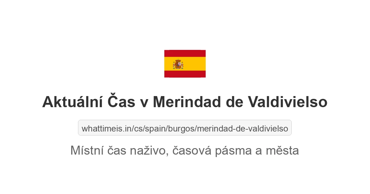Aktuální čas v Merindad de Valdivielso