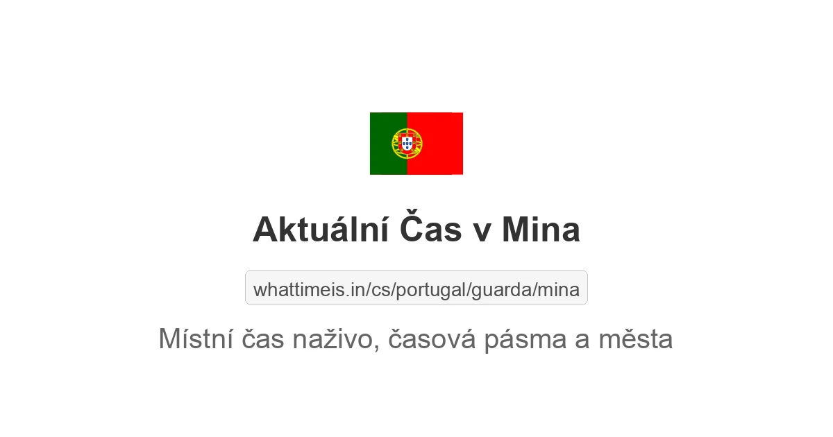 Aktuální čas v Mina