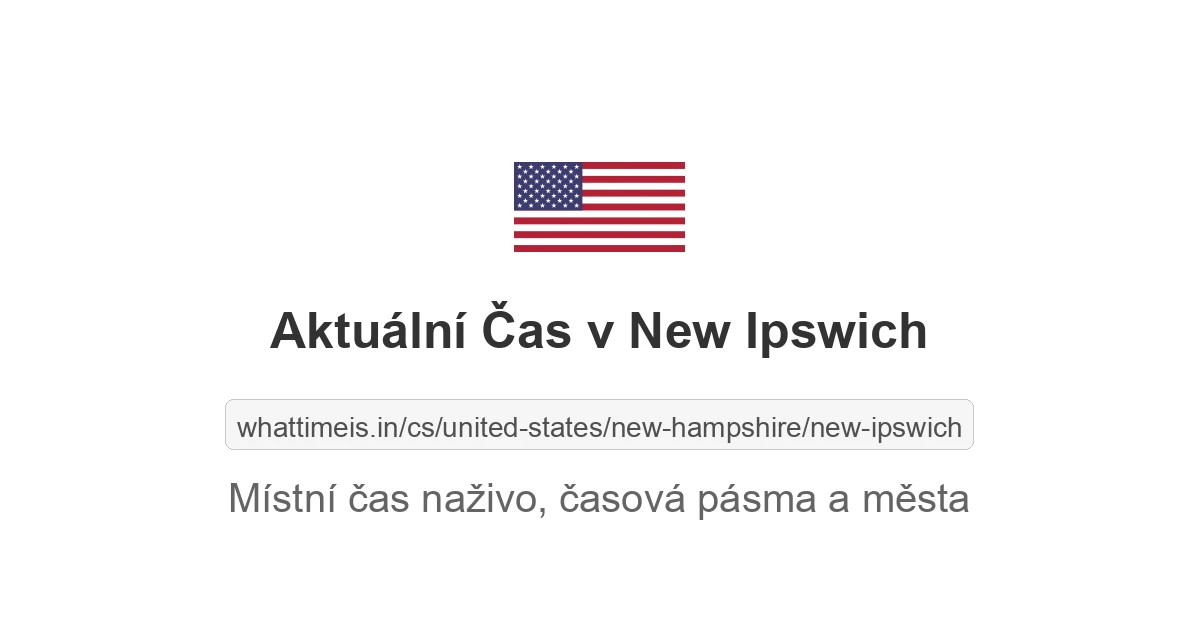 Aktuální čas v New Ipswich