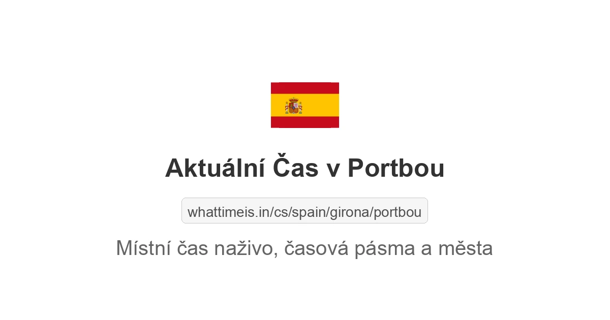 Aktuální čas v Portbou