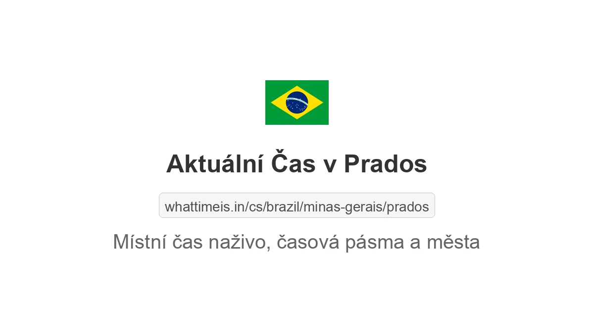 Aktuální čas v Prados
