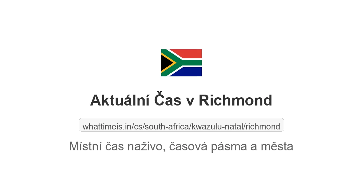 Aktuální čas v Richmond