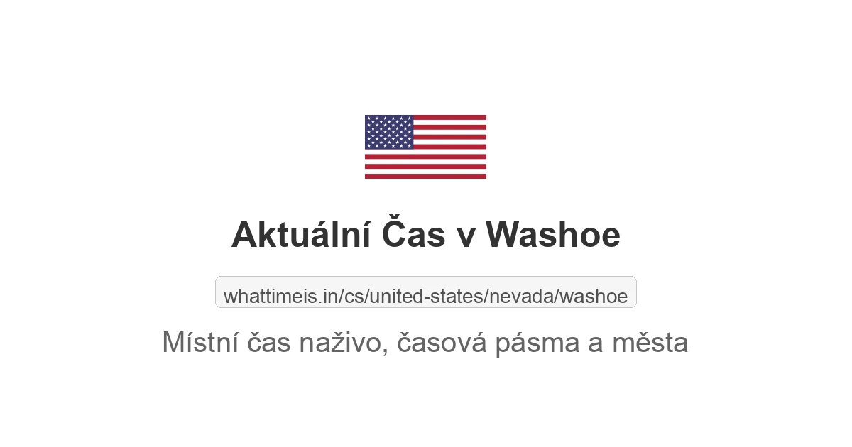 Aktuální čas v Washoe