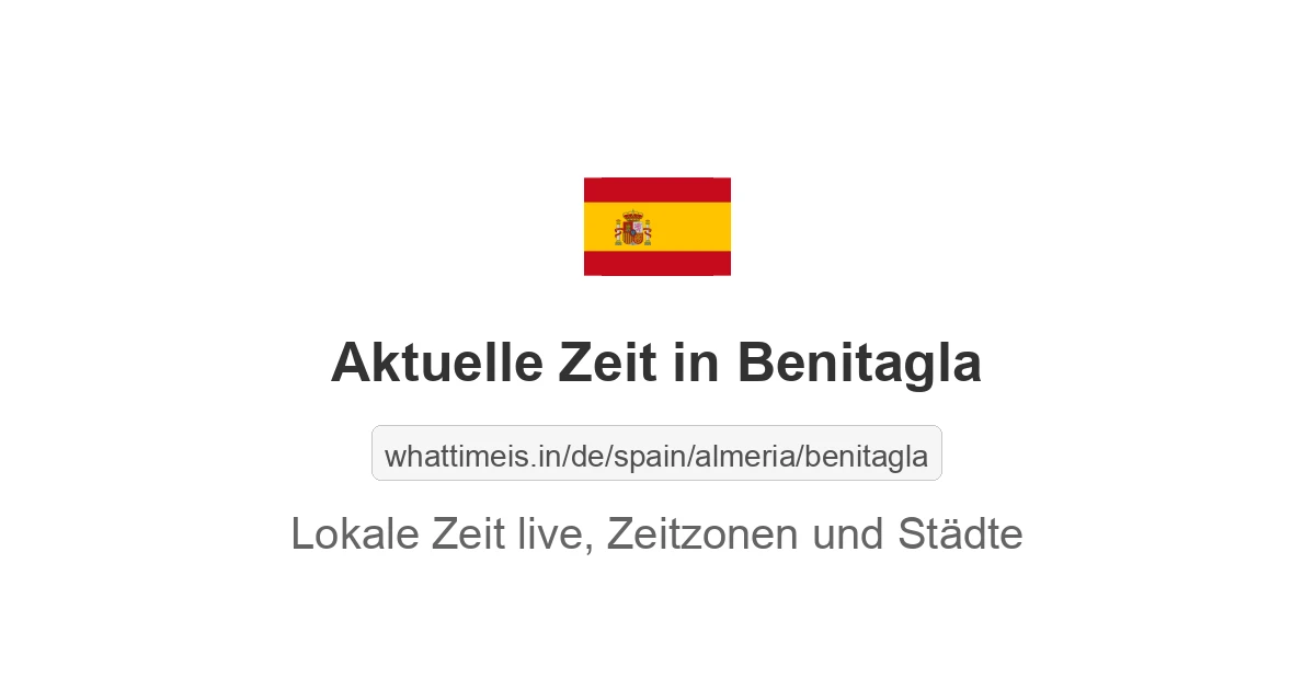 Aktuelle Zeit in Benitagla