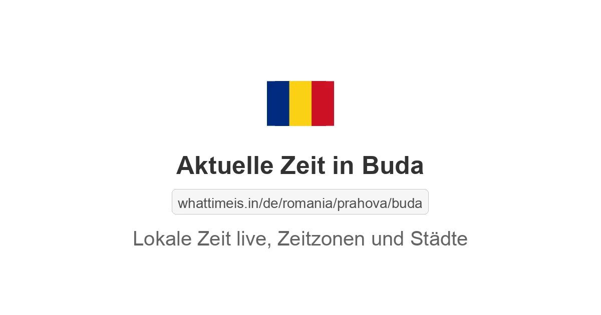 Aktuelle Zeit in Buda