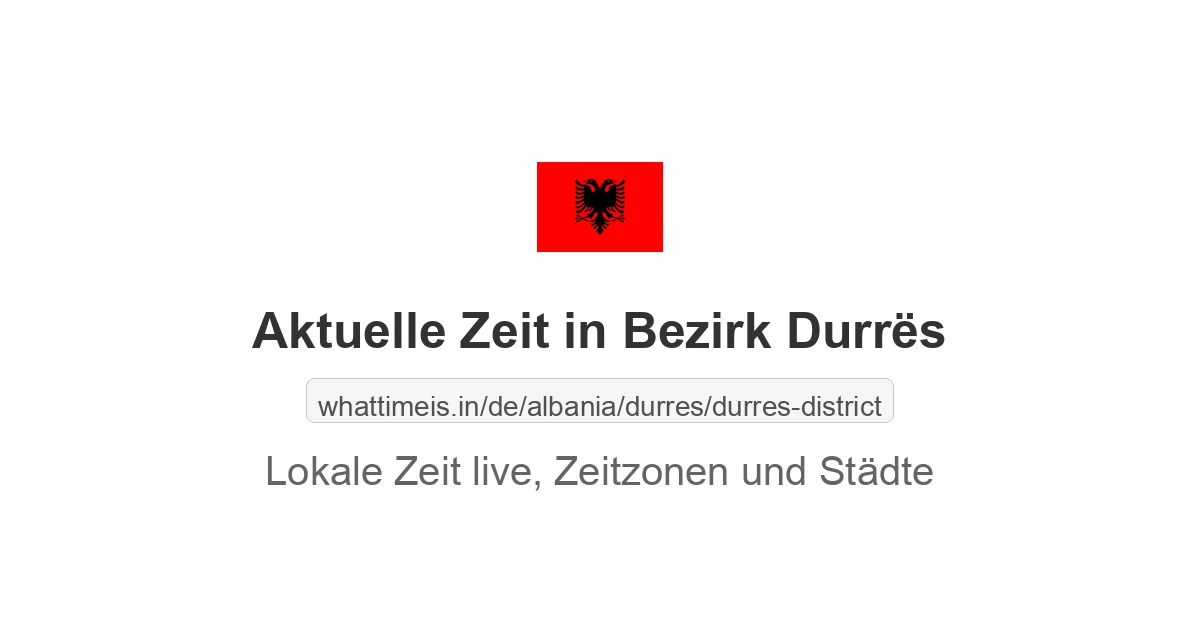 Aktuelle Zeit in Bezirk Durrës