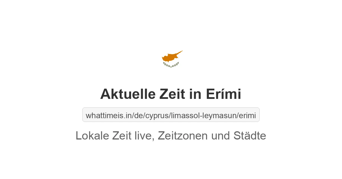 Aktuelle Zeit in Erími