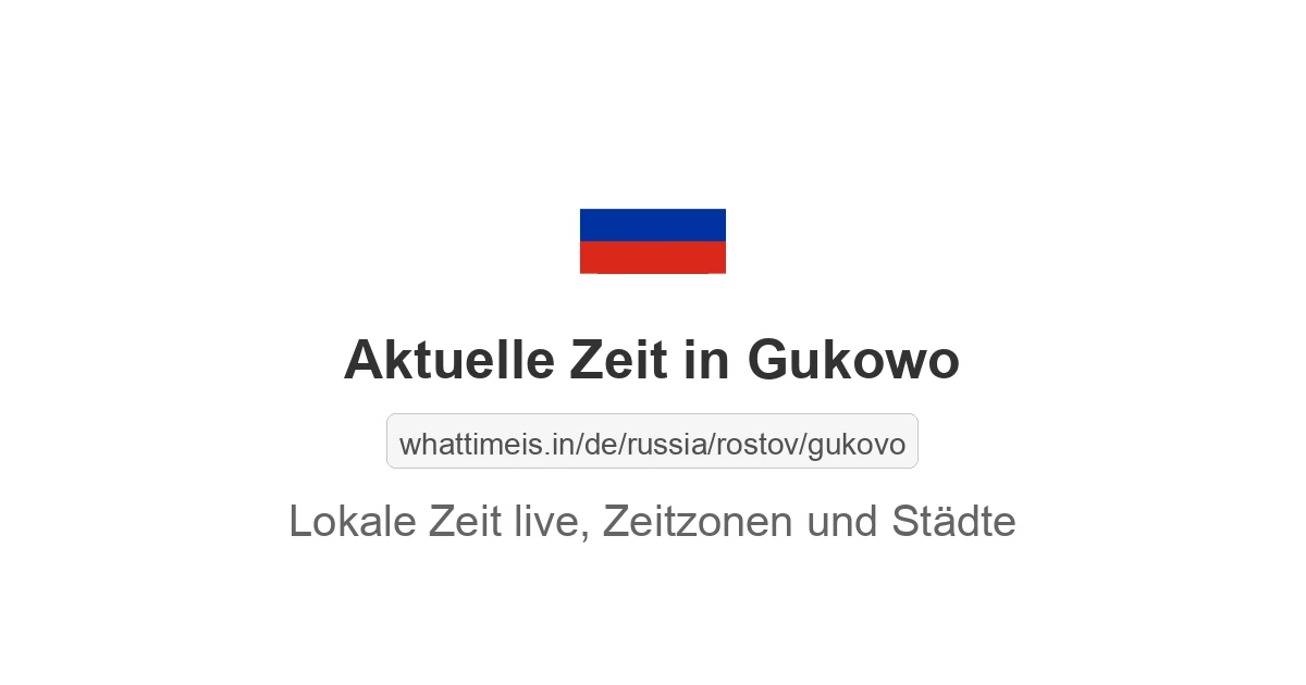 Aktuelle Zeit in Gukowo