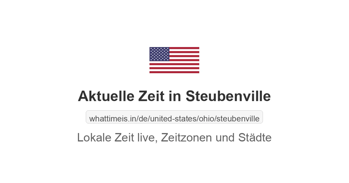 Aktuelle Zeit in Steubenville