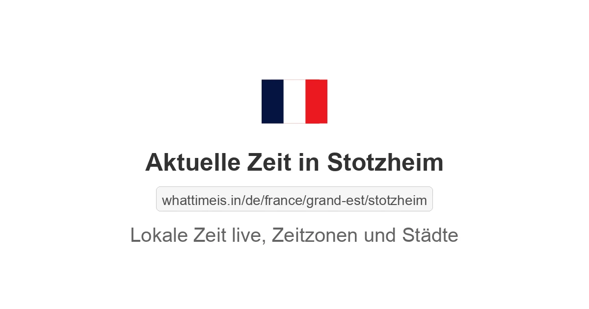 Aktuelle Zeit in Stotzheim