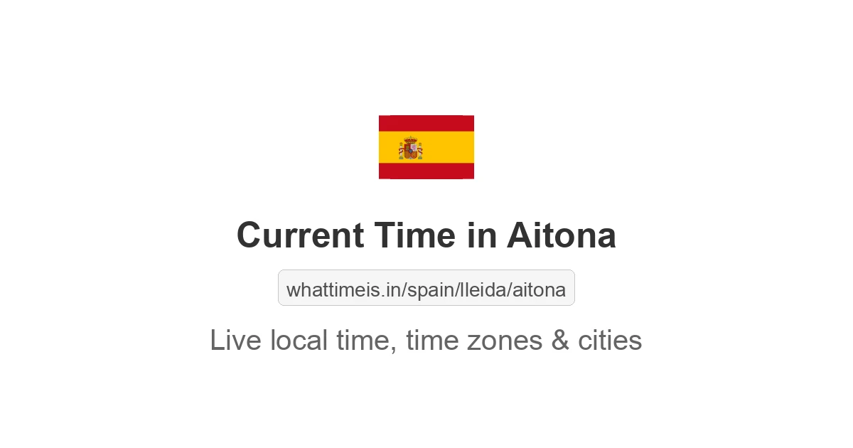 Current Time in Aitona