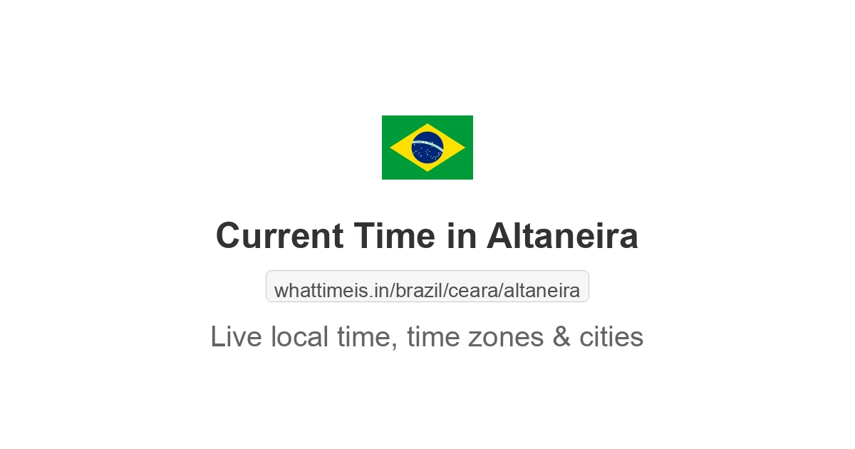 Current Time in Altaneira