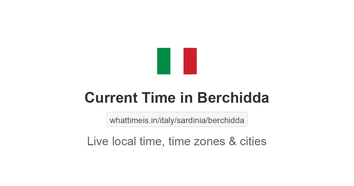 Current Time in Berchidda