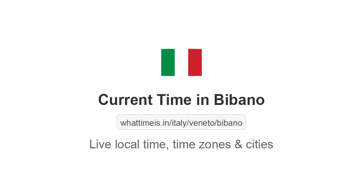 Current Time in Bibano