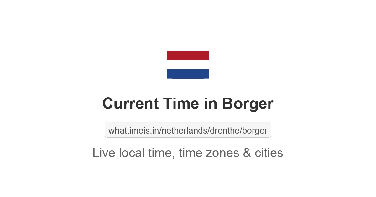 Current Time in Borger