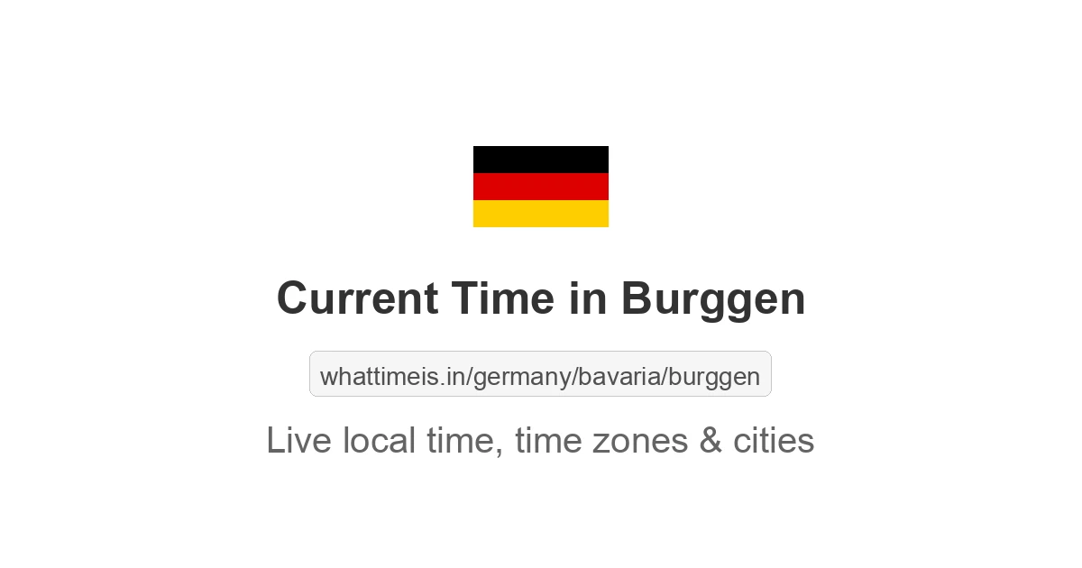 Current Time in Burggen