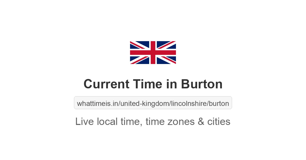 Current Time in Burton