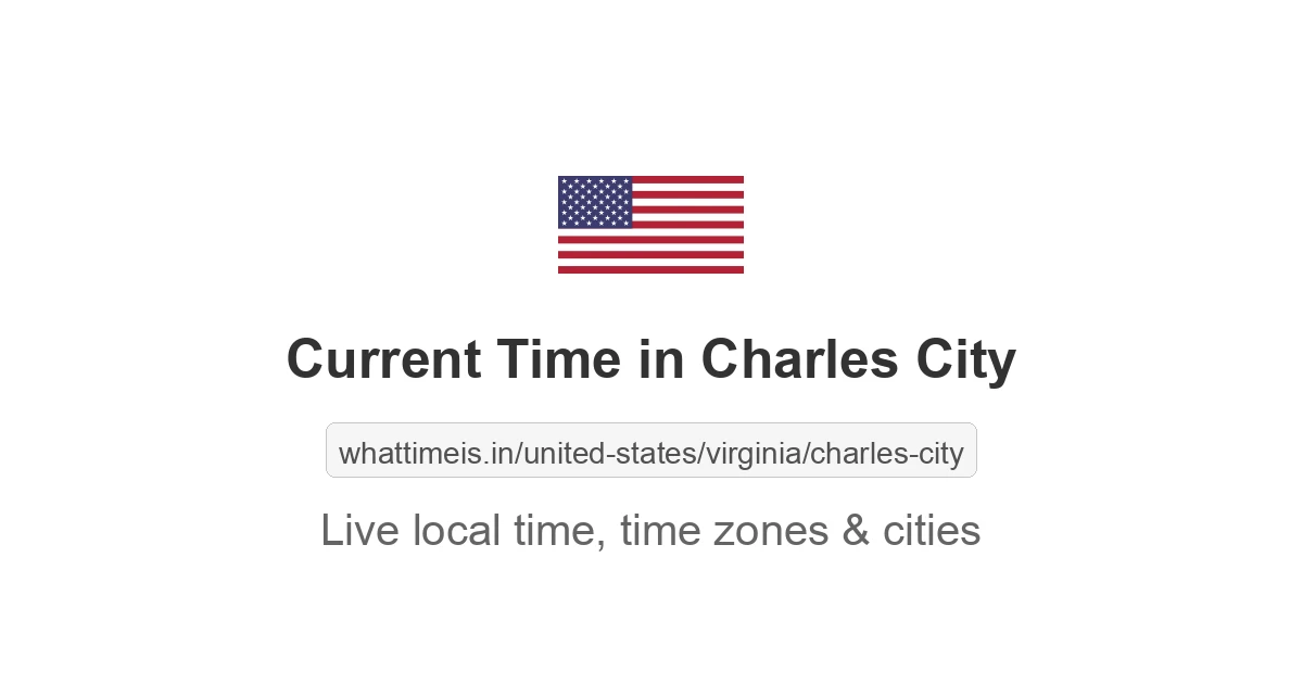 Current Time in Charles City