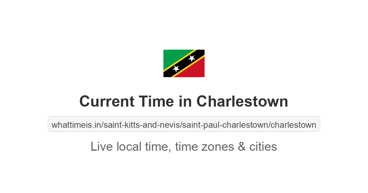 Current Time in Charlestown