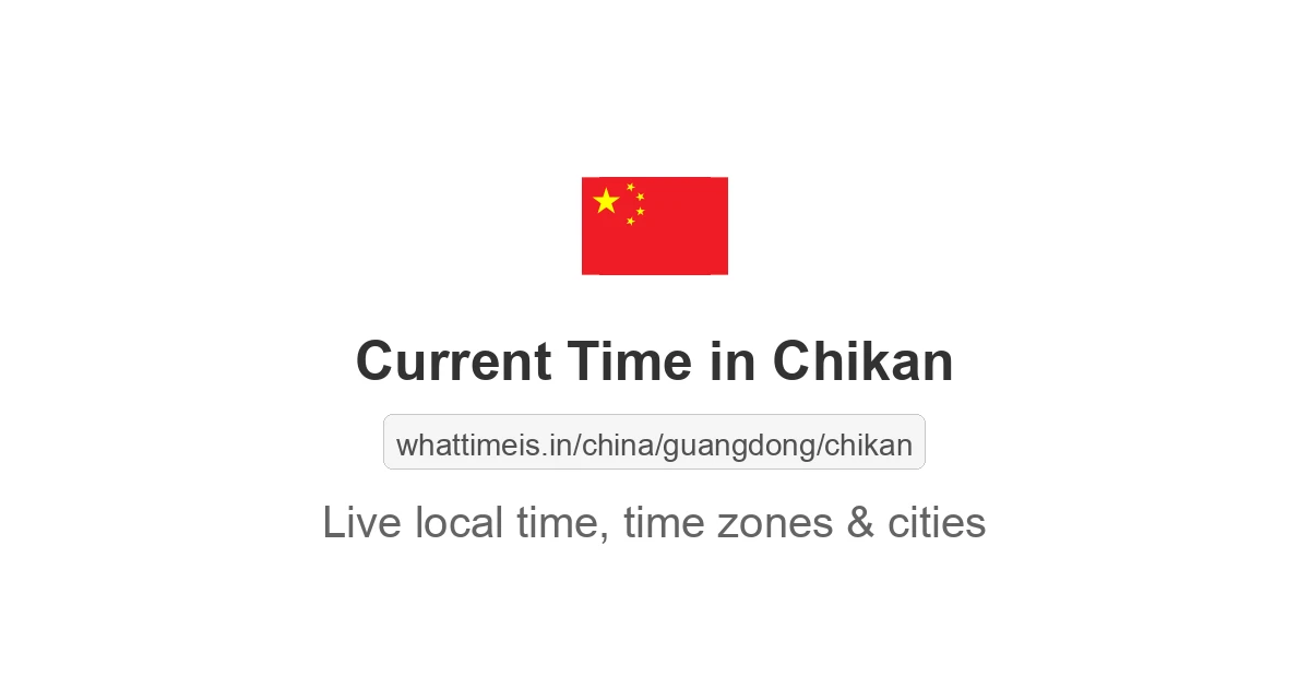 Current Time in Chikan