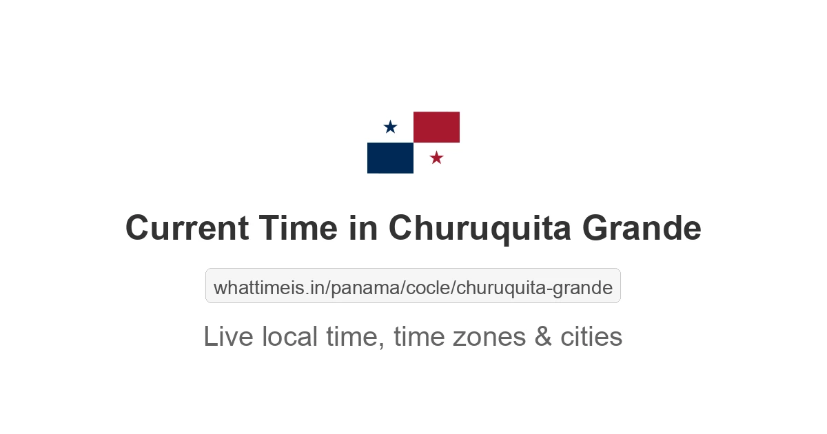 Current Time in Churuquita Grande
