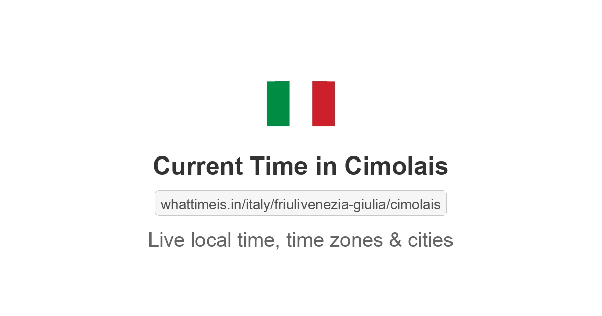 Current Time in Cimolais