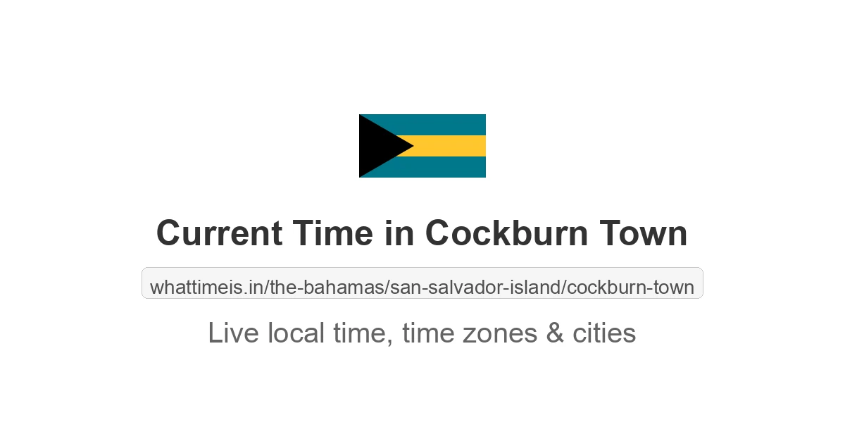 Current Time in Cockburn Town