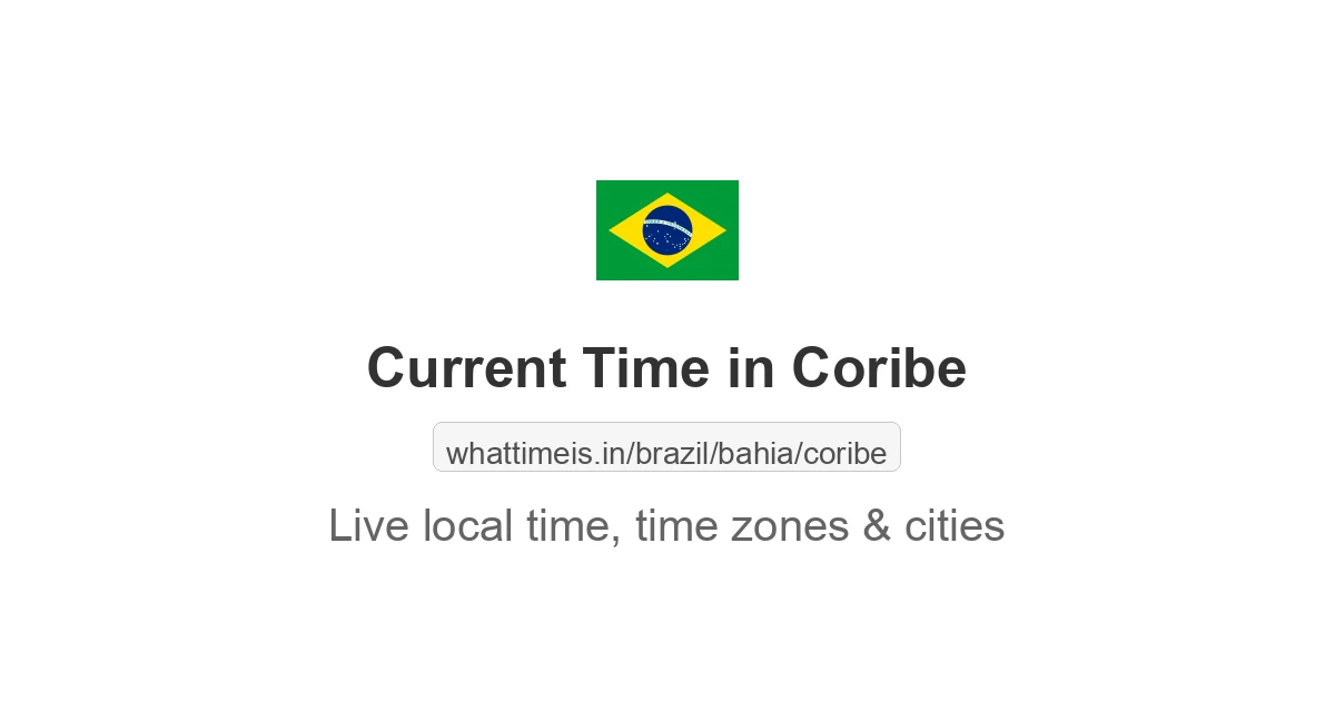 Current Time in Coribe