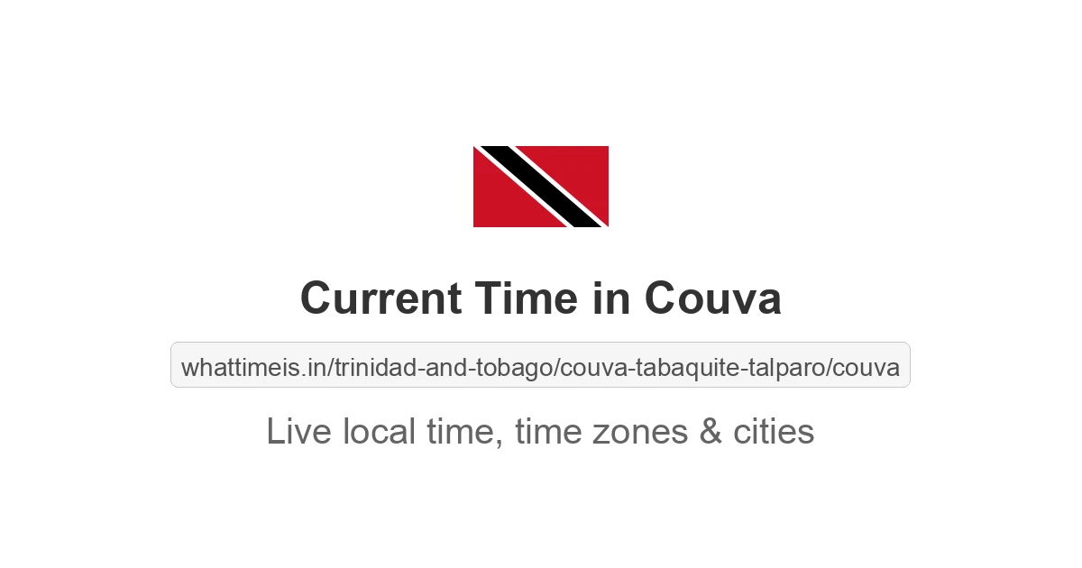 Current Time in Couva