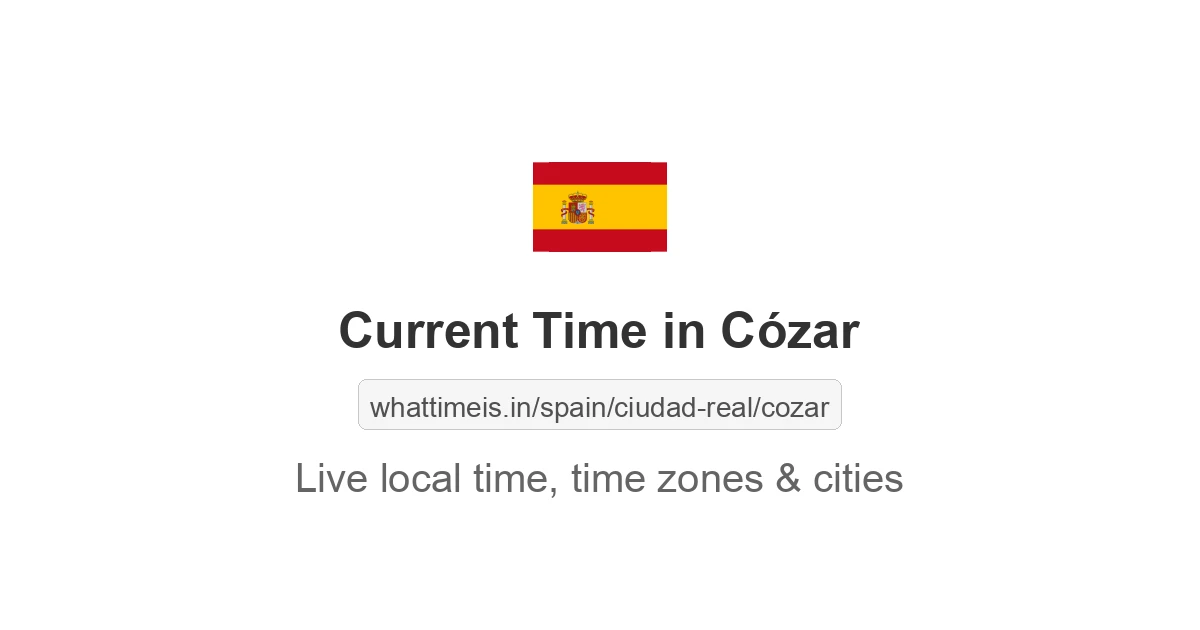 Current Time in Cózar