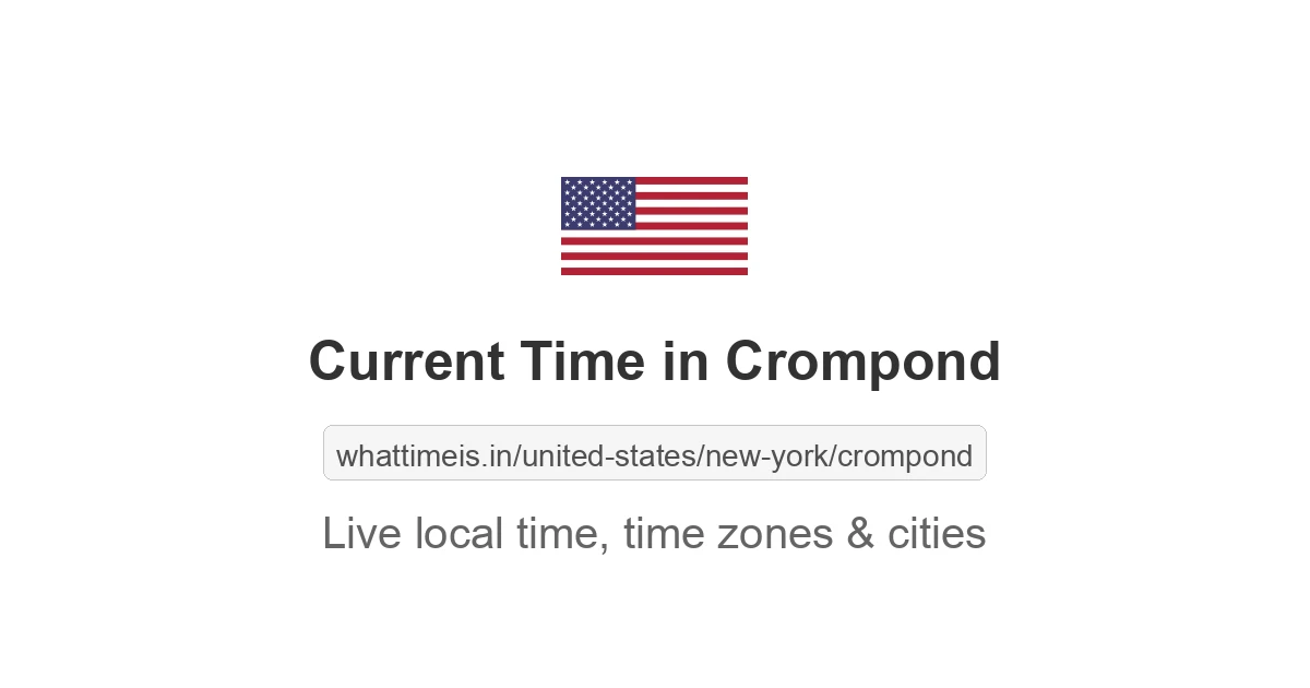 Current Time in Crompond